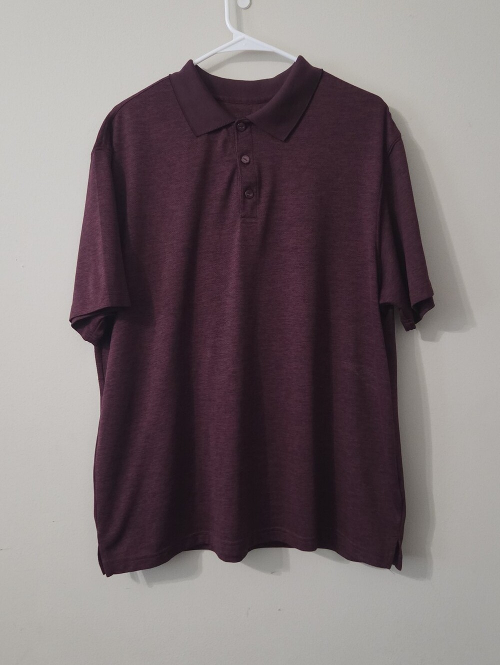 Haggar Burgundy Polo Shirt Mens Large